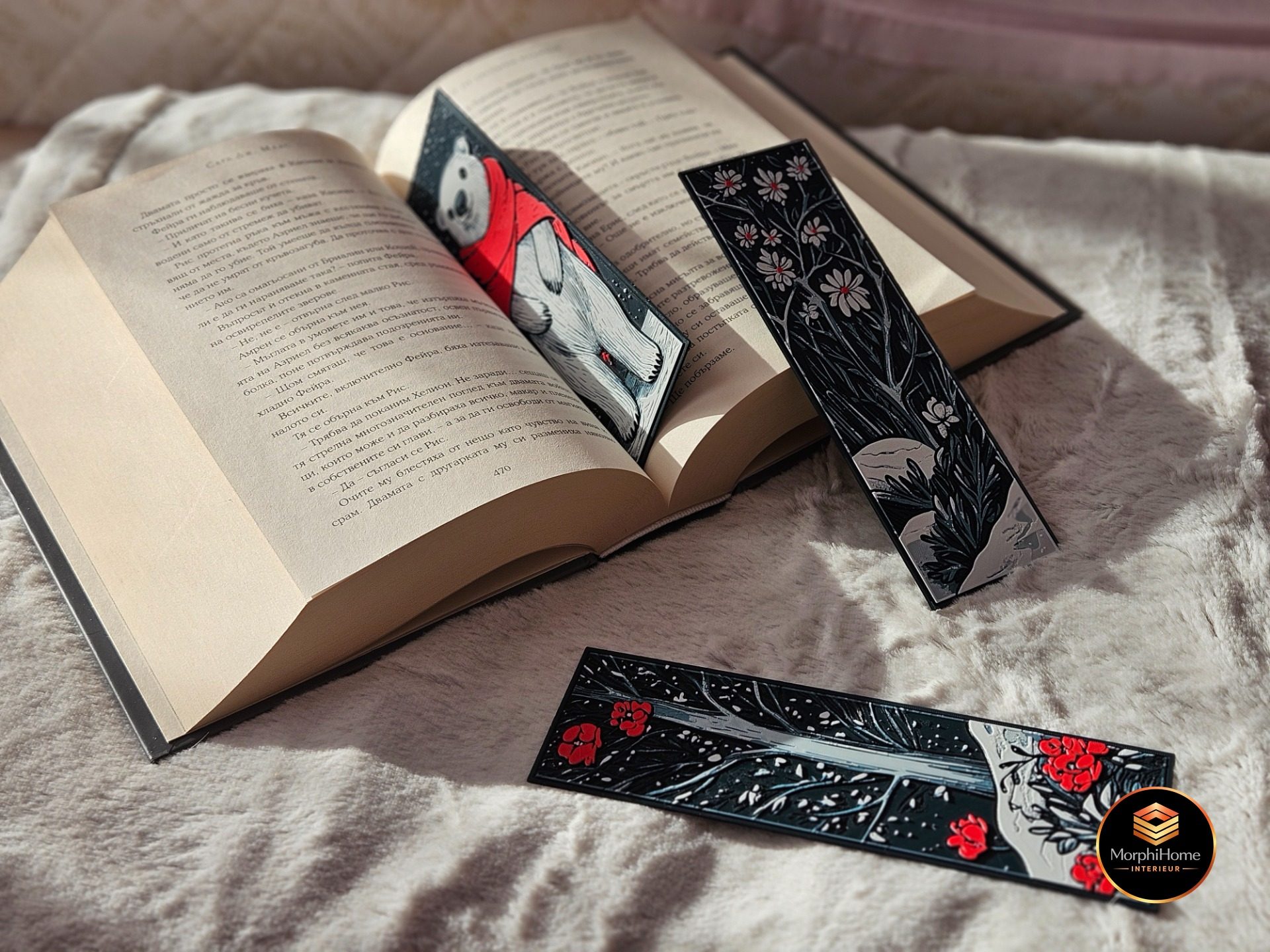 Bearberry Winter - Christmas Set, boekenlegger van MorphiHome