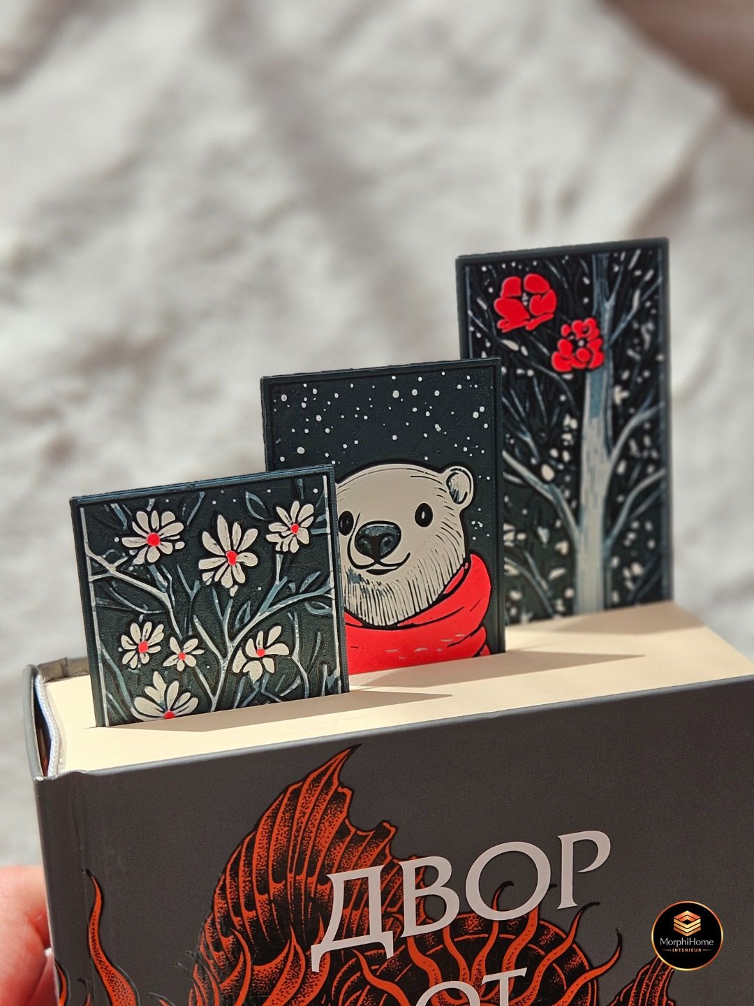 Bearberry Winter - Christmas Set, boekenlegger van MorphiHome