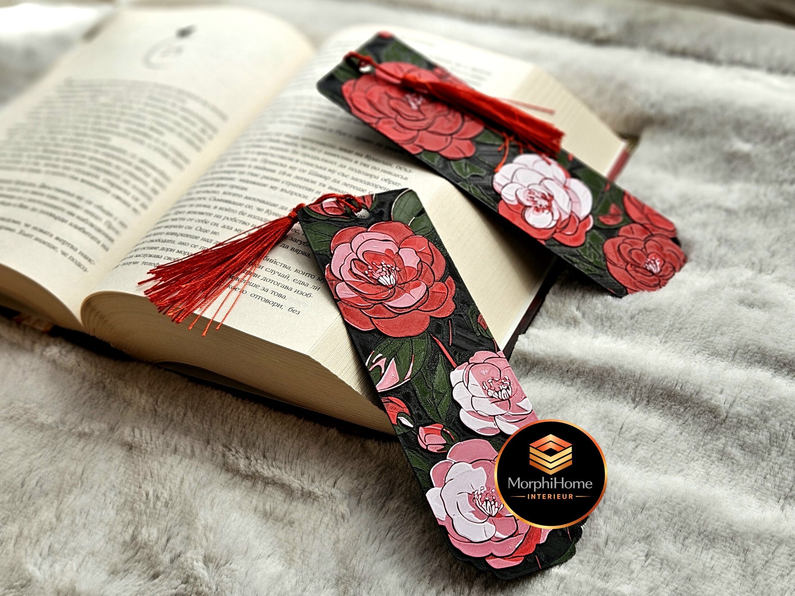 Camellia Fluisteringen - Set, boekenlegger van MorphiHome