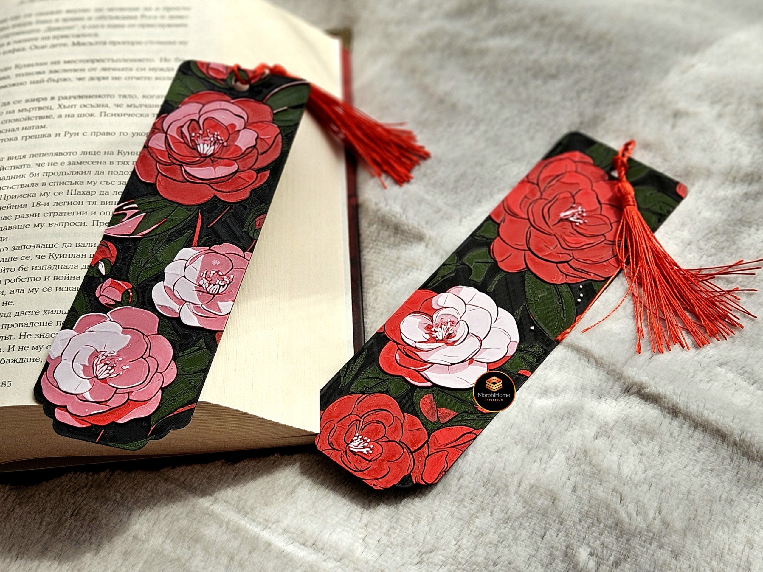 Camellia Fluisteringen - Set, boekenlegger van MorphiHome