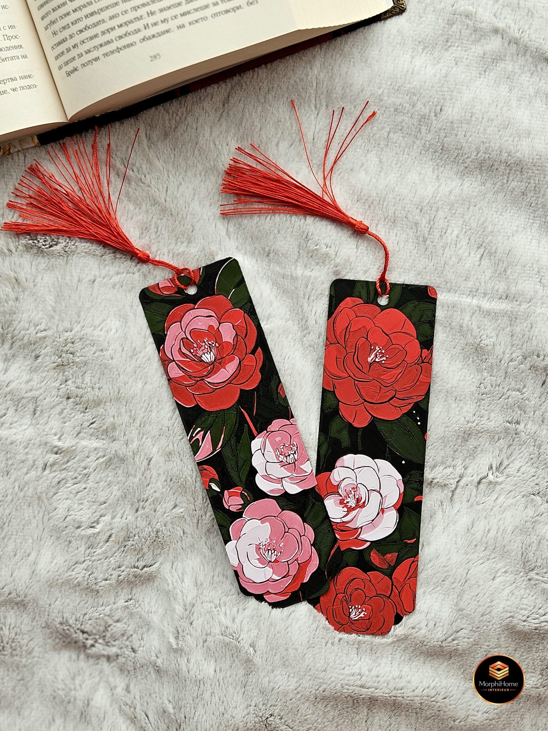 Camellia Fluisteringen - Set, boekenlegger van MorphiHome