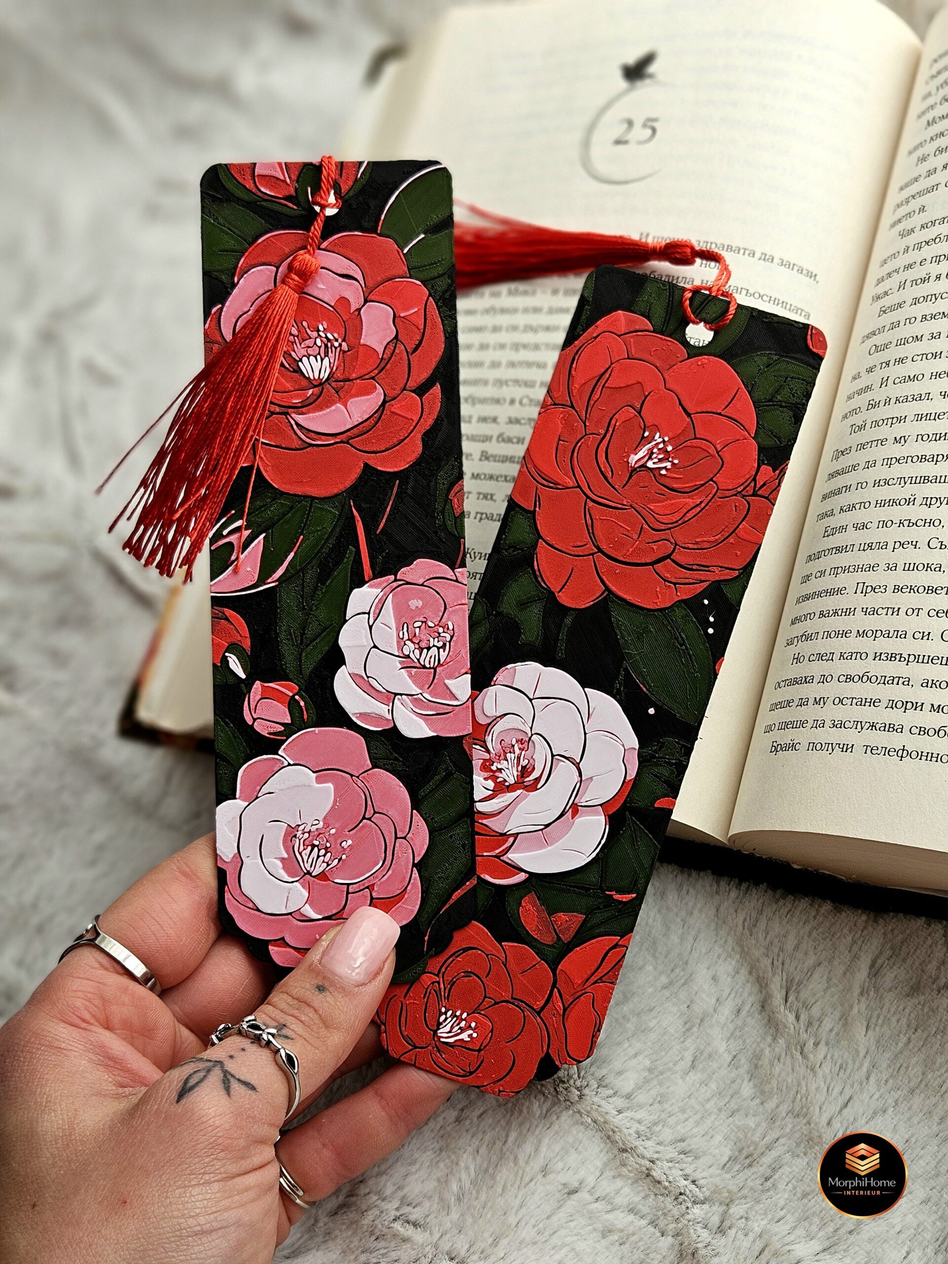 Camellia Fluisteringen - Set, boekenlegger van MorphiHome