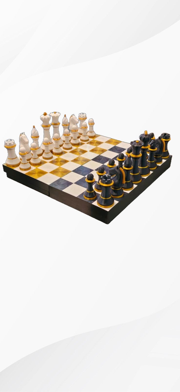 Design Schaakbord met Speelstukken