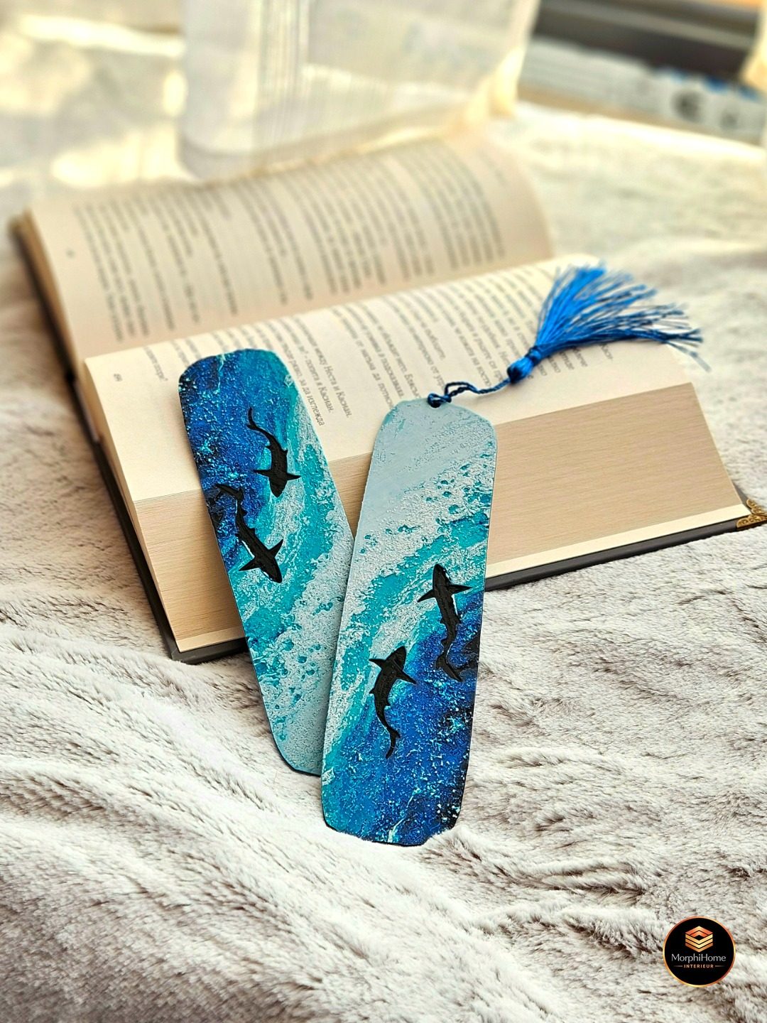 Diepblauw, boekenlegger van MorphiHome