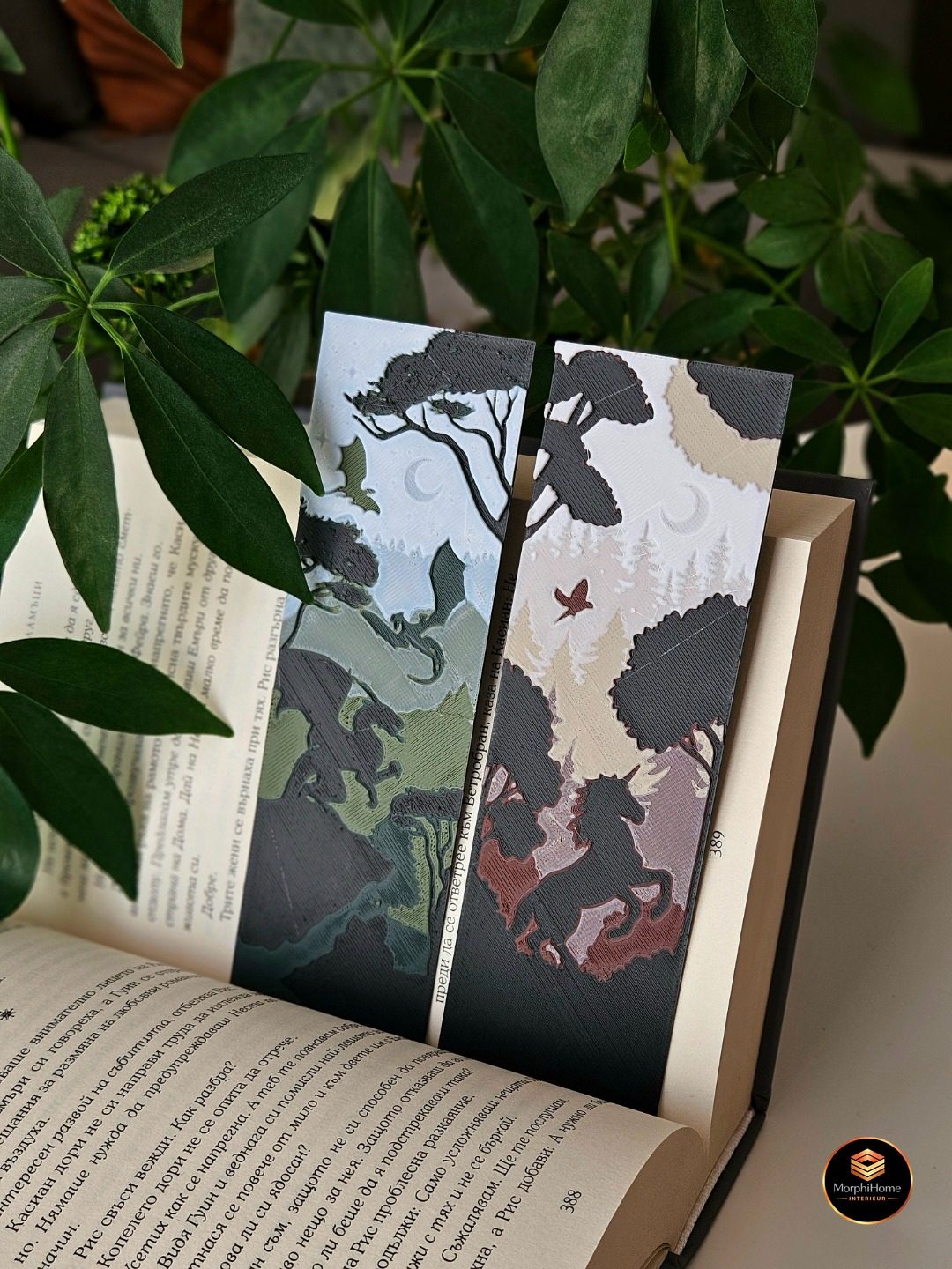 Draak & Eenhoorn Fantasy - Set 2, boekenlegger van MorphiHome