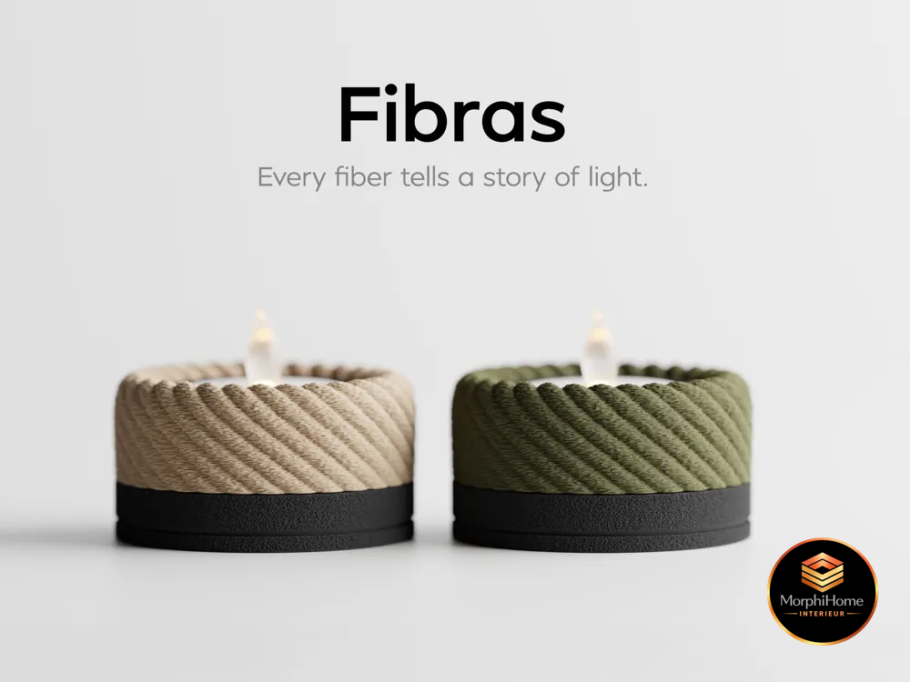 Fibras Theelichthouder, woonaccessoire van MorphiHome