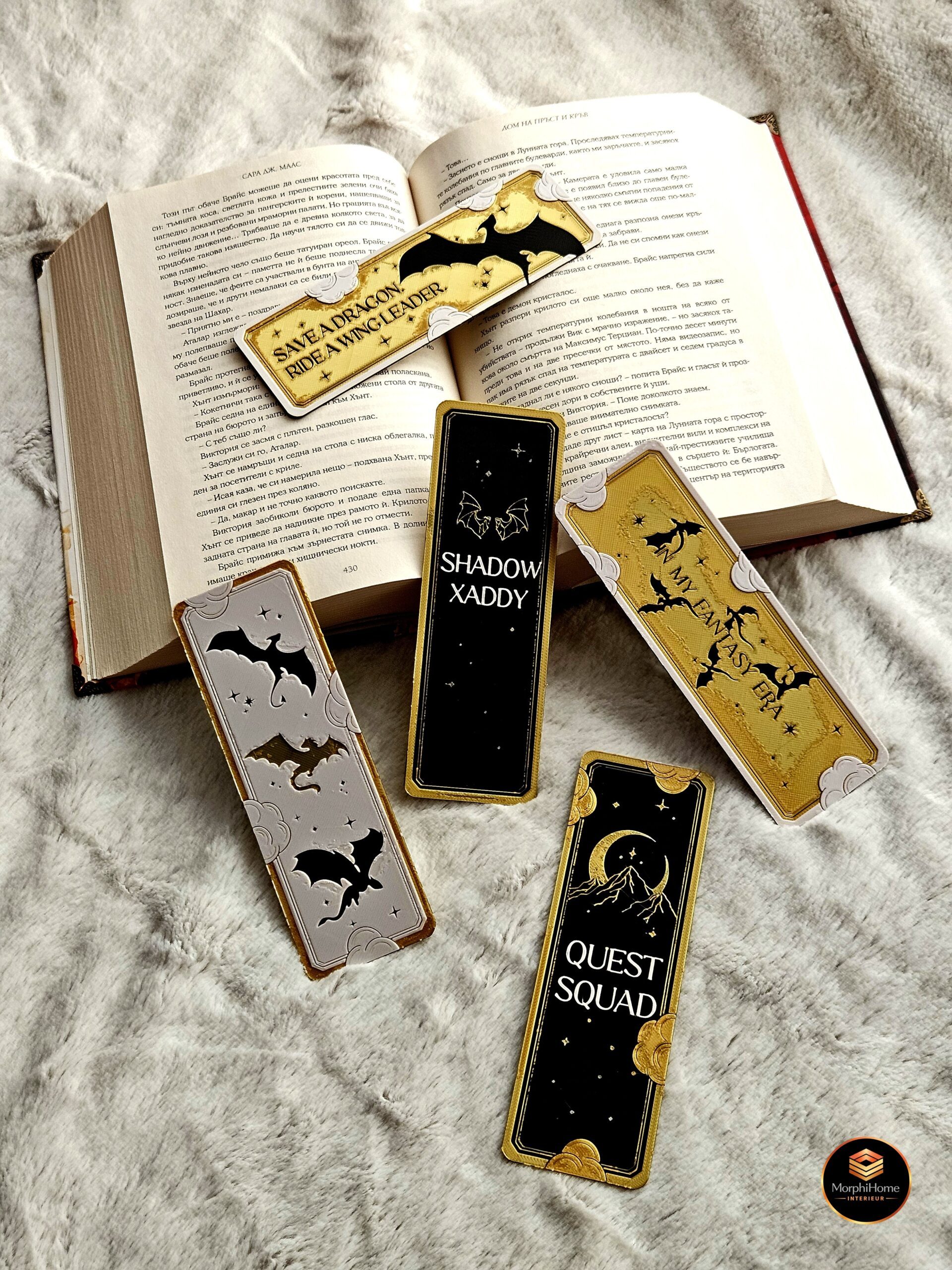Fourth Wing - Set 2/2, boekenlegger van MorphiHome