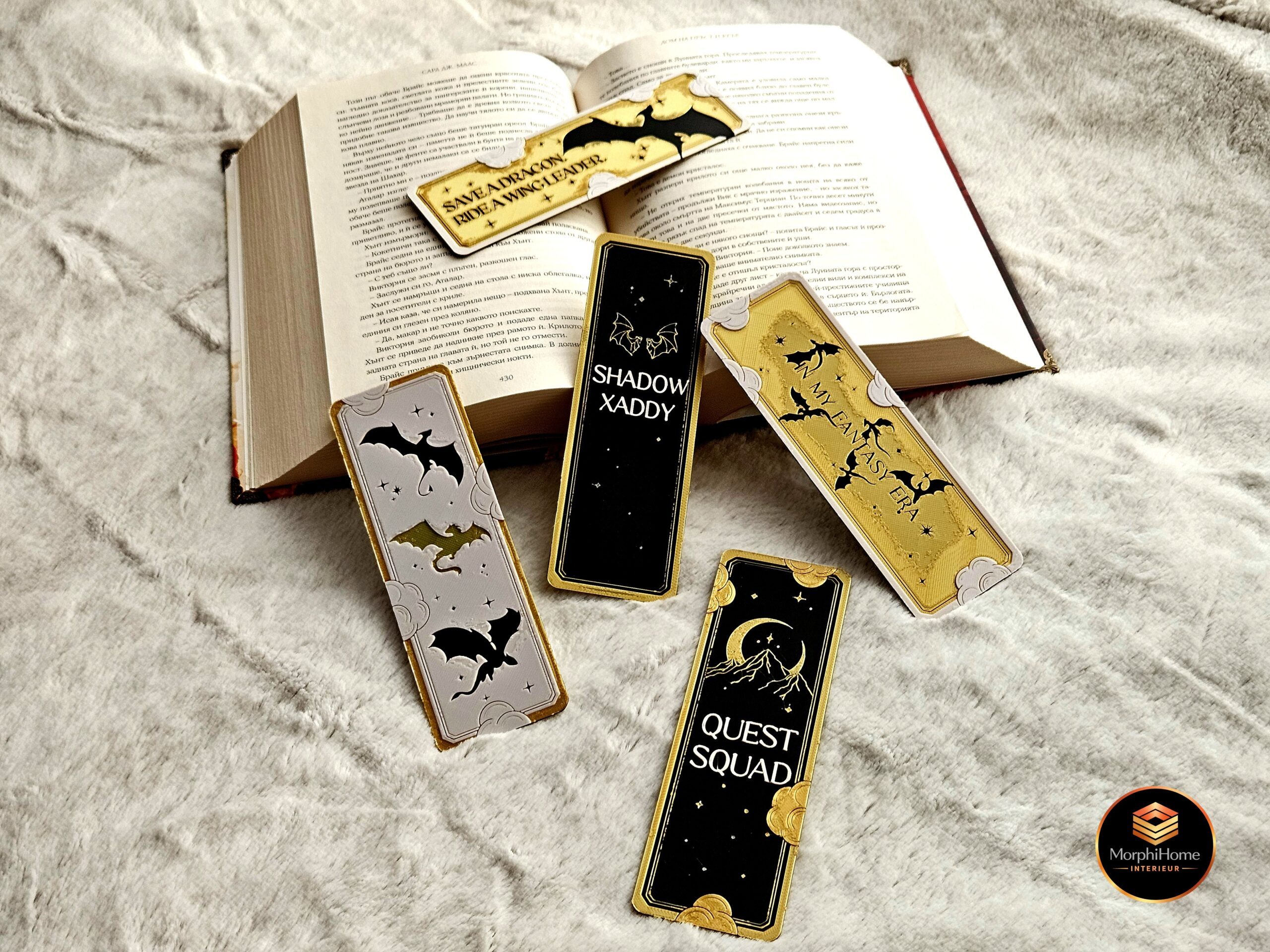 Fourth Wing - Set 2/2, boekenlegger van MorphiHome