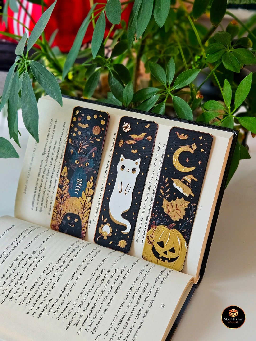 Heksenwezens - Halloween Set, boekenlegger van MorphiHome