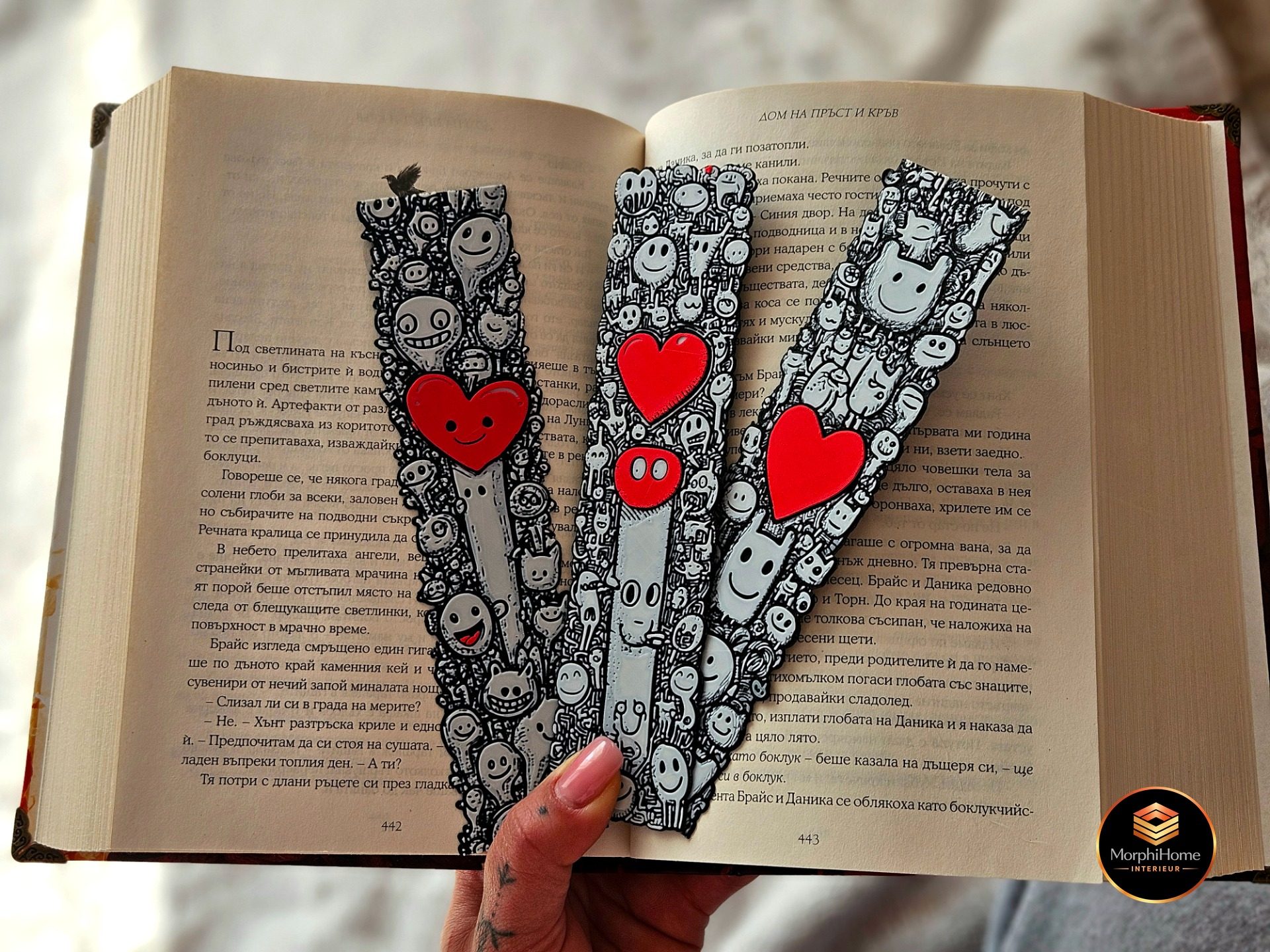 Liefdes Doodles - Set, boekenlegger van MorphiHome