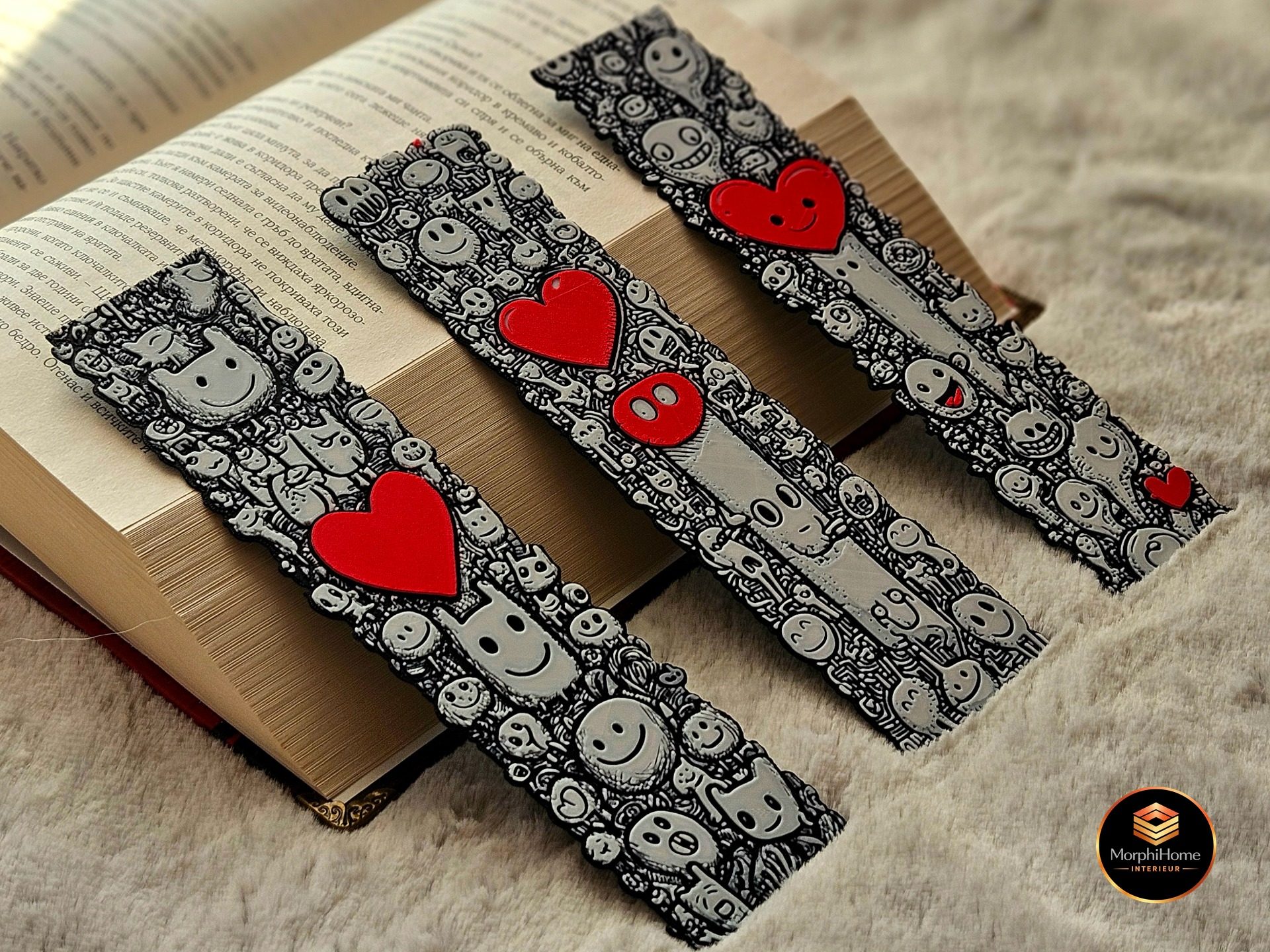 Liefdes Doodles - Set, boekenlegger van MorphiHome