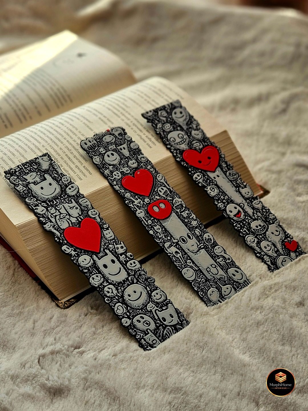 Liefdes Doodles - Set, boekenlegger van MorphiHome