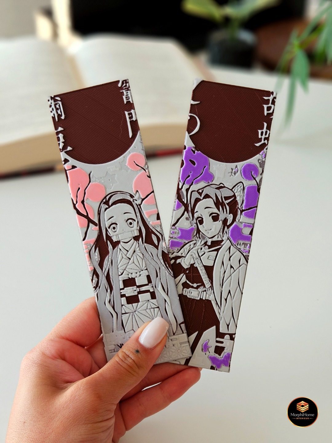 Nezuko & Shinobu - Demon Slayer Set 4/8, boekenlegger van MorphiHome