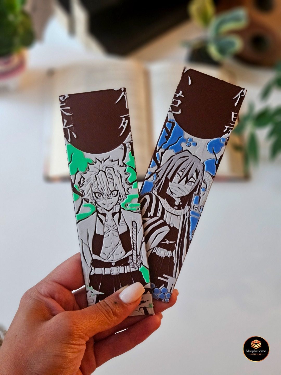 Obanai & Sanemi - Demon Slayer Set 6/8, boekenlegger van MorphiHome