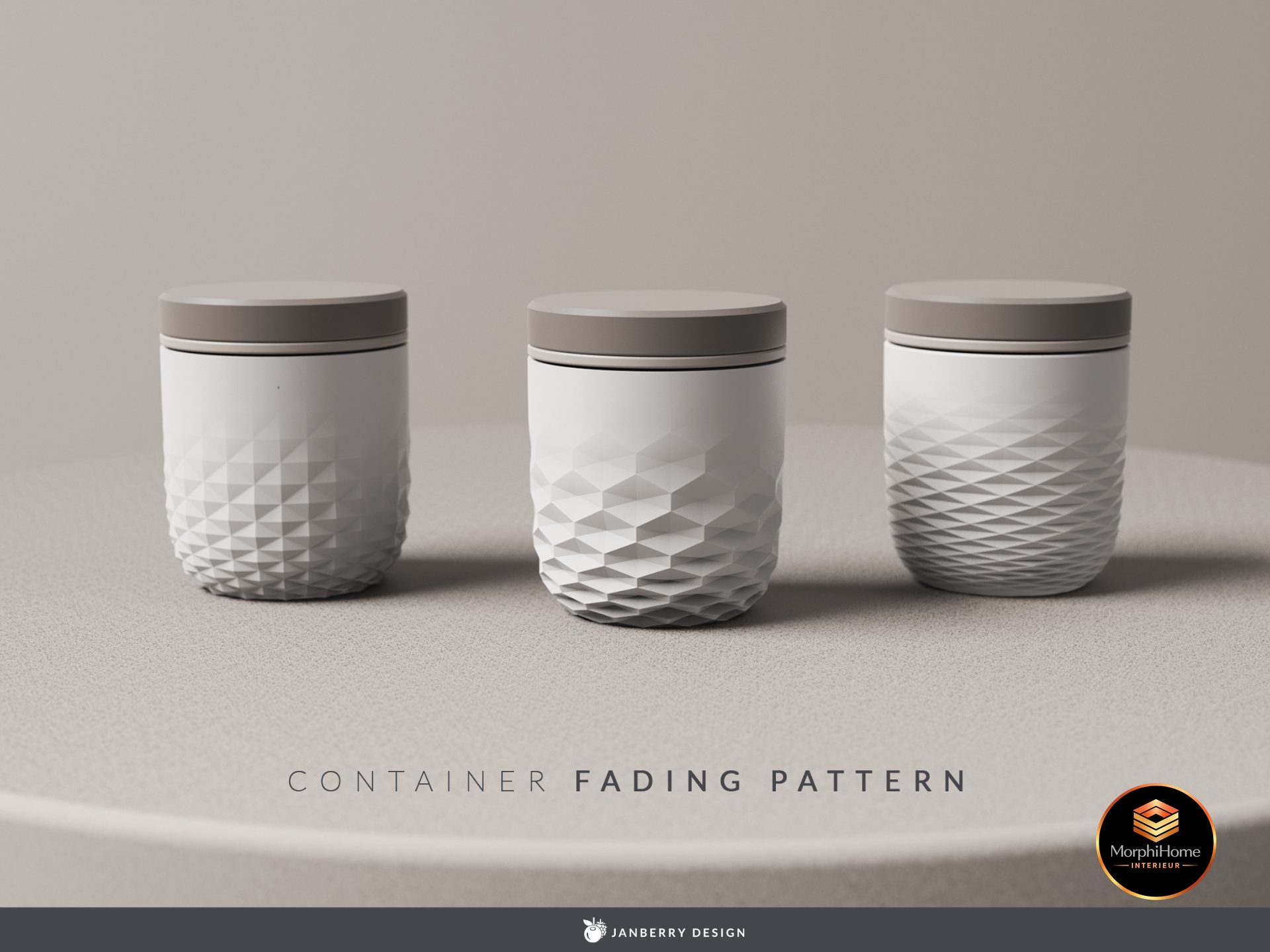 Opbergdoos Fading Pattern, opbergobject van MorphiHome