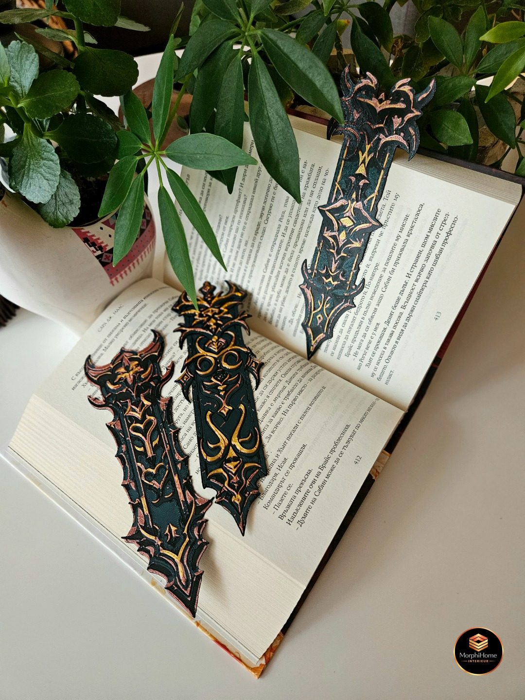 Orcbanieren - Set, boekenlegger van MorphiHome