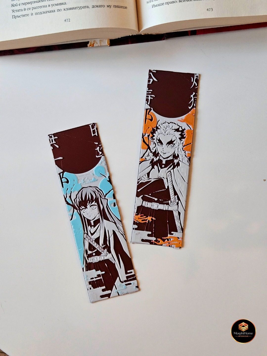 Rengoku & Muichiro - Demon Slayer Set 8/8, boekenlegger van MorphiHome
