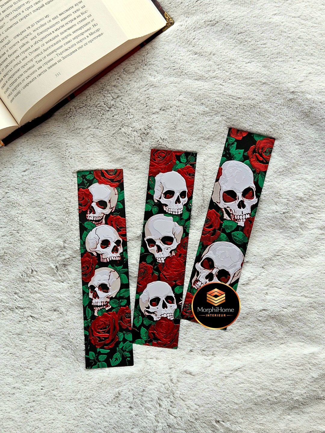 Skulls N' Roses - Set, boekenlegger van MorphiHome