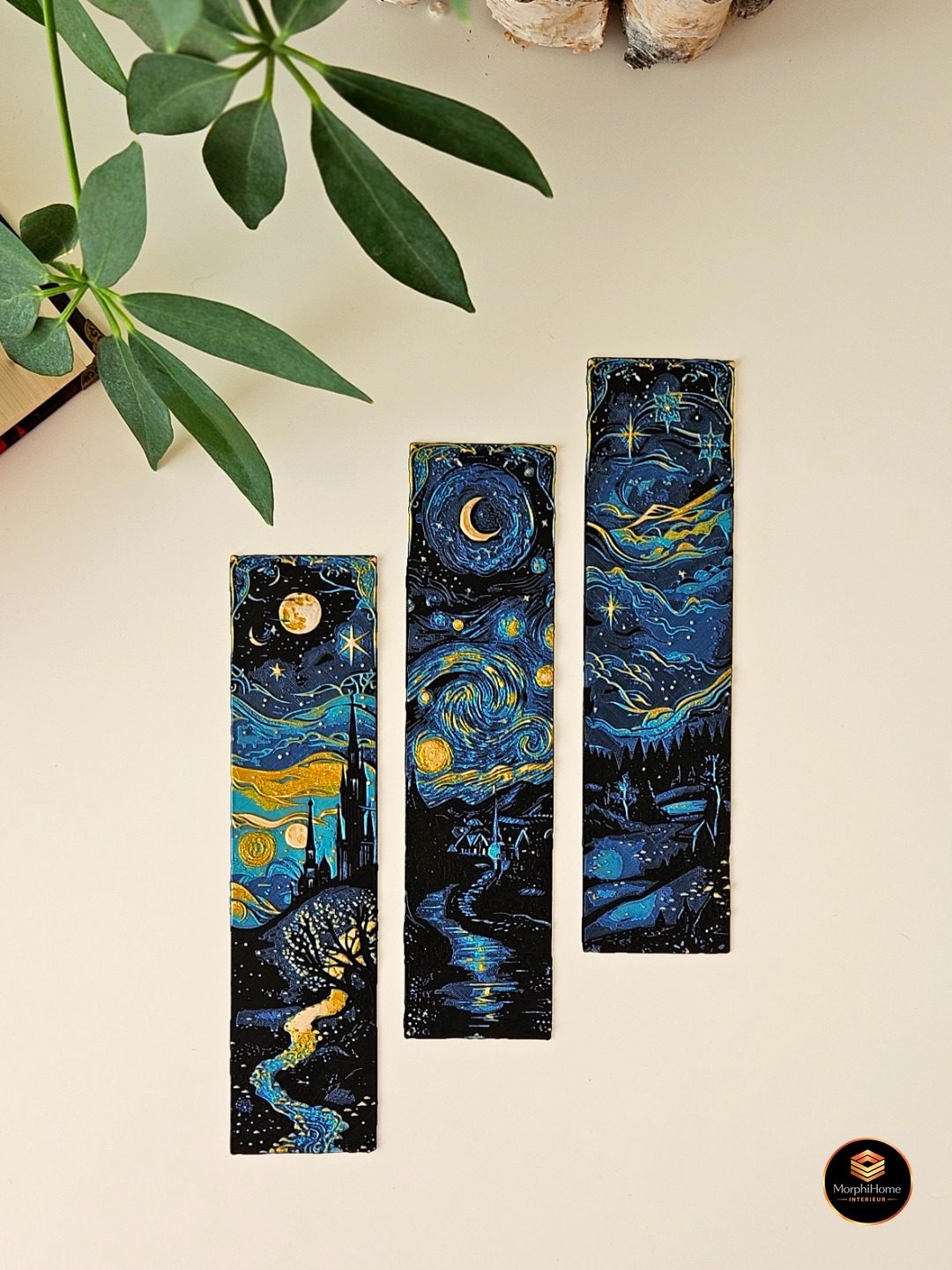 Sterrennacht Dromen - Set 2, boekenlegger van MorphiHome