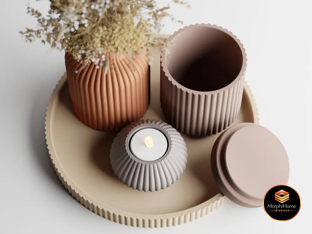 Striaris Decor Set, woonaccessoire van MorphiHome