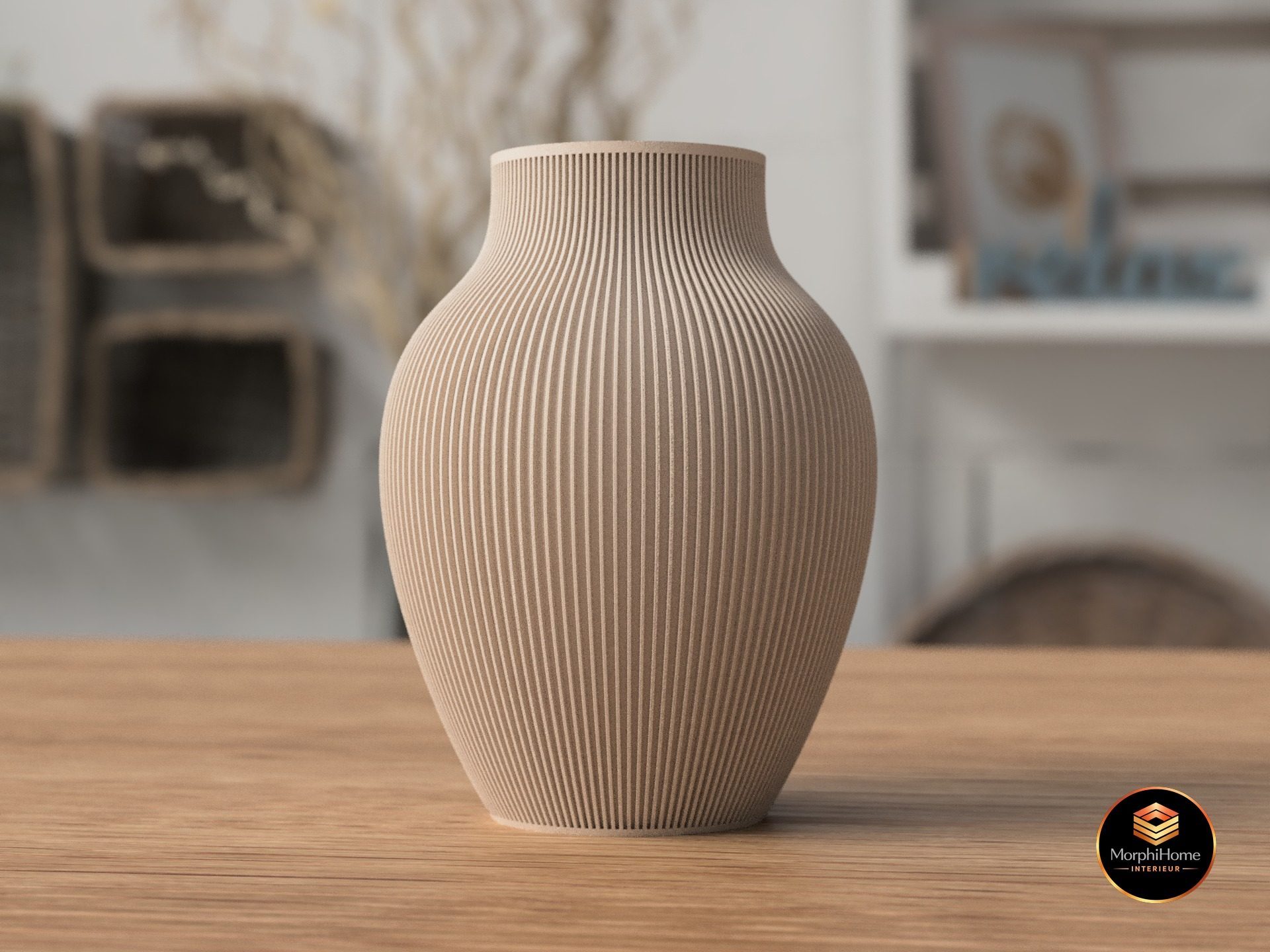 Tayo Japandi Vaas, designvaas van MorphiHome