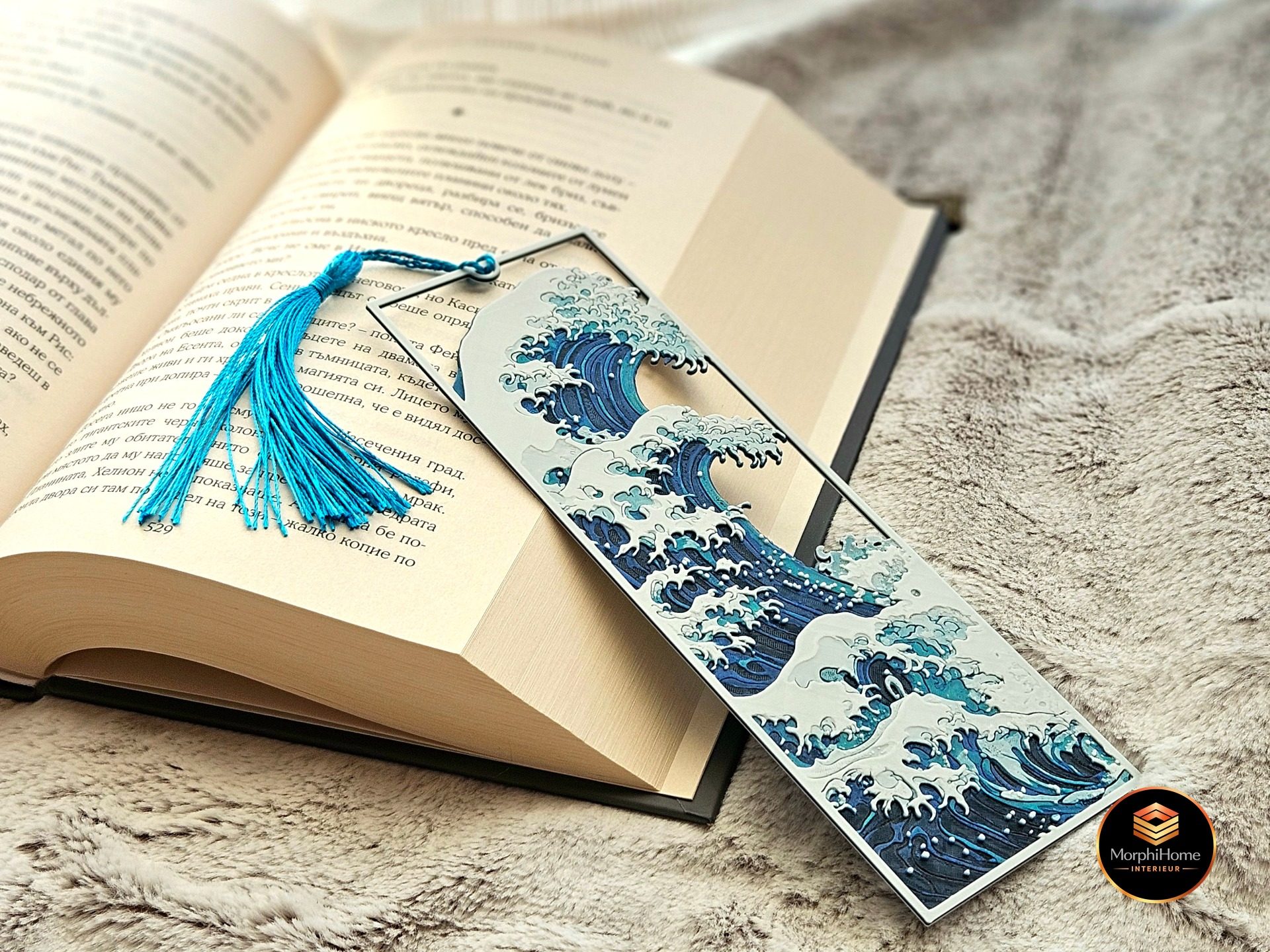 The Great Wave [Framed], boekenlegger van MorphiHome
