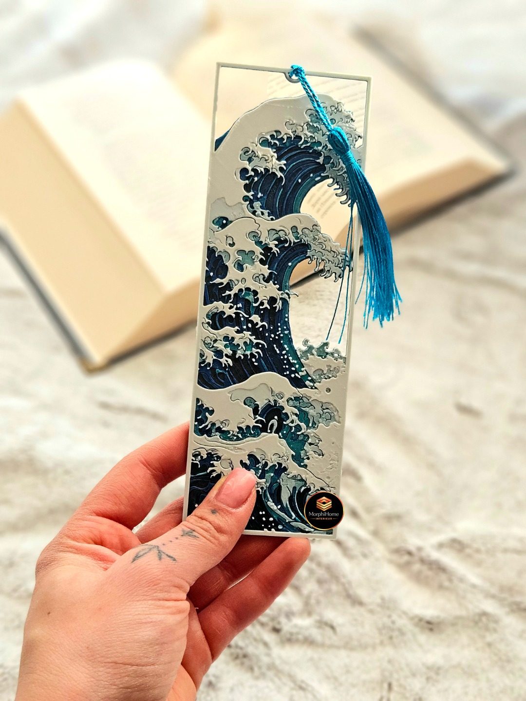 The Great Wave [Framed], boekenlegger van MorphiHome