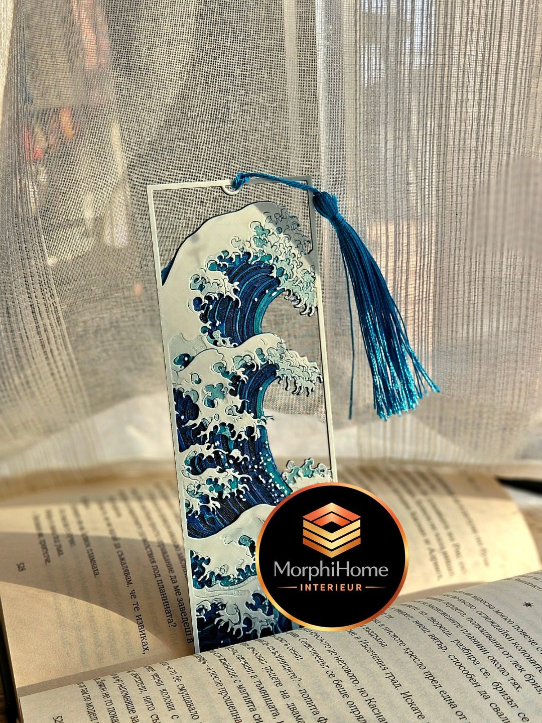 The Great Wave [Framed], boekenlegger van MorphiHome