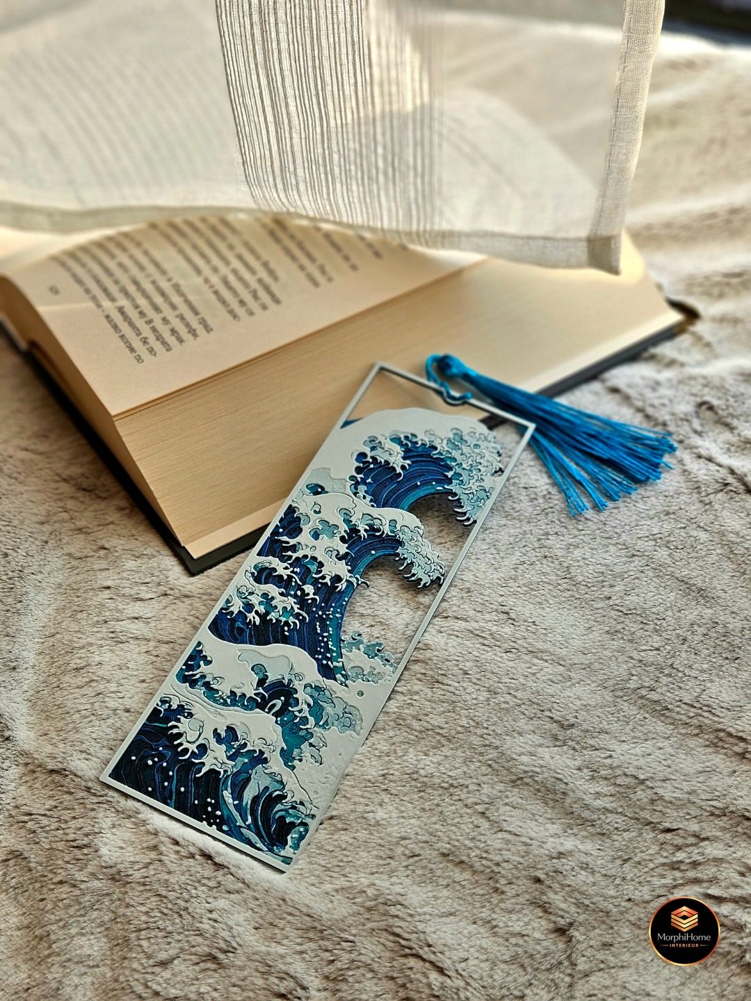 The Great Wave [Framed], boekenlegger van MorphiHome