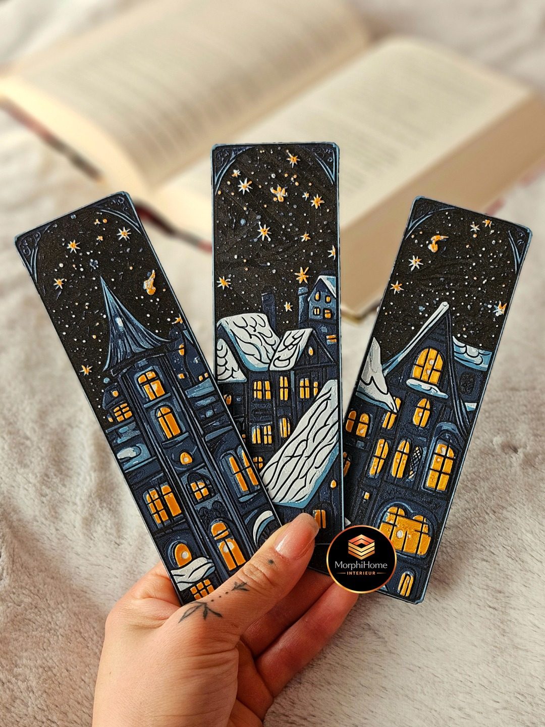 Winter Glow - Cozy Christmas Set, boekenlegger van MorphiHome