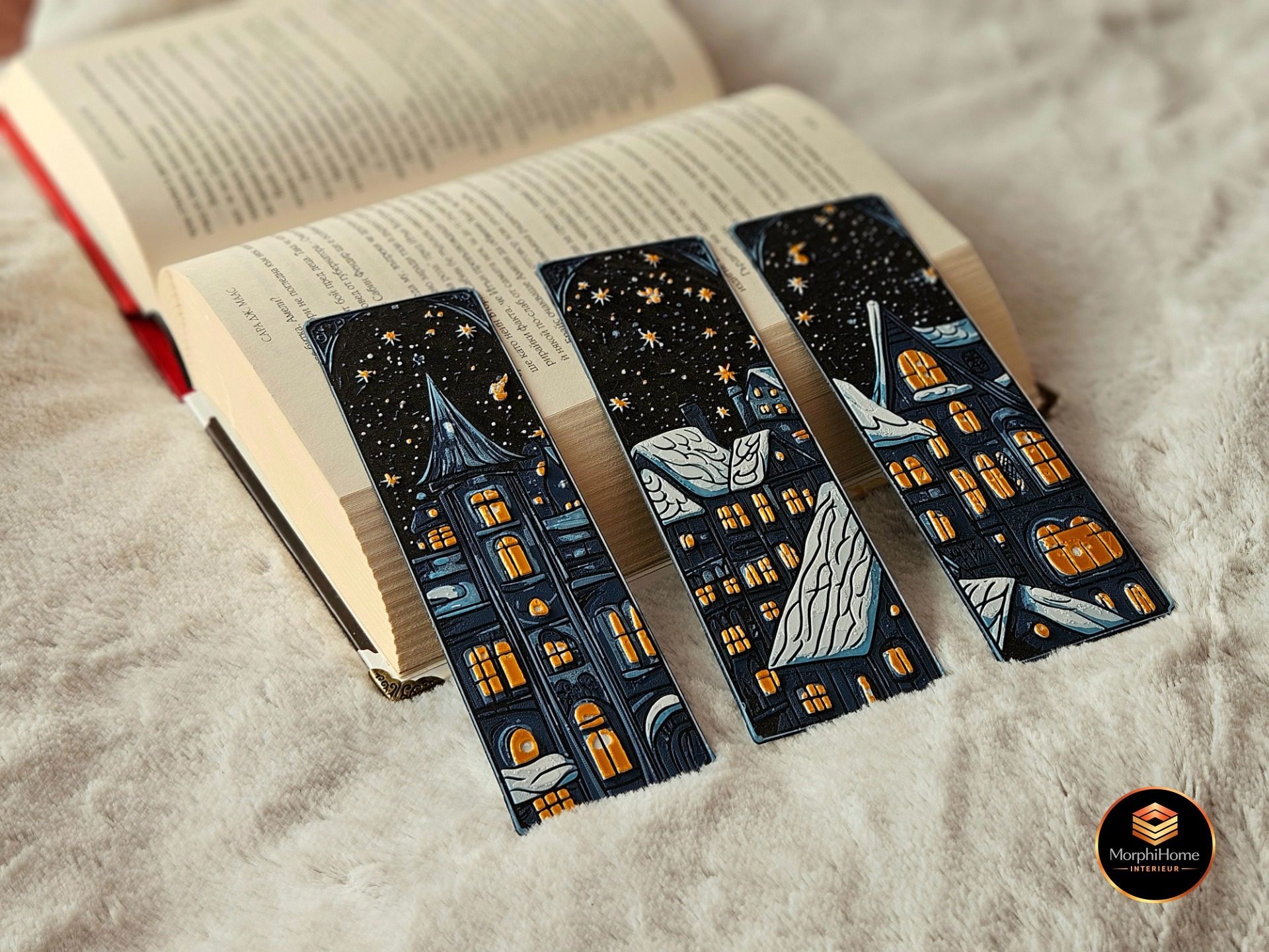 Winter Glow - Cozy Christmas Set, boekenlegger van MorphiHome
