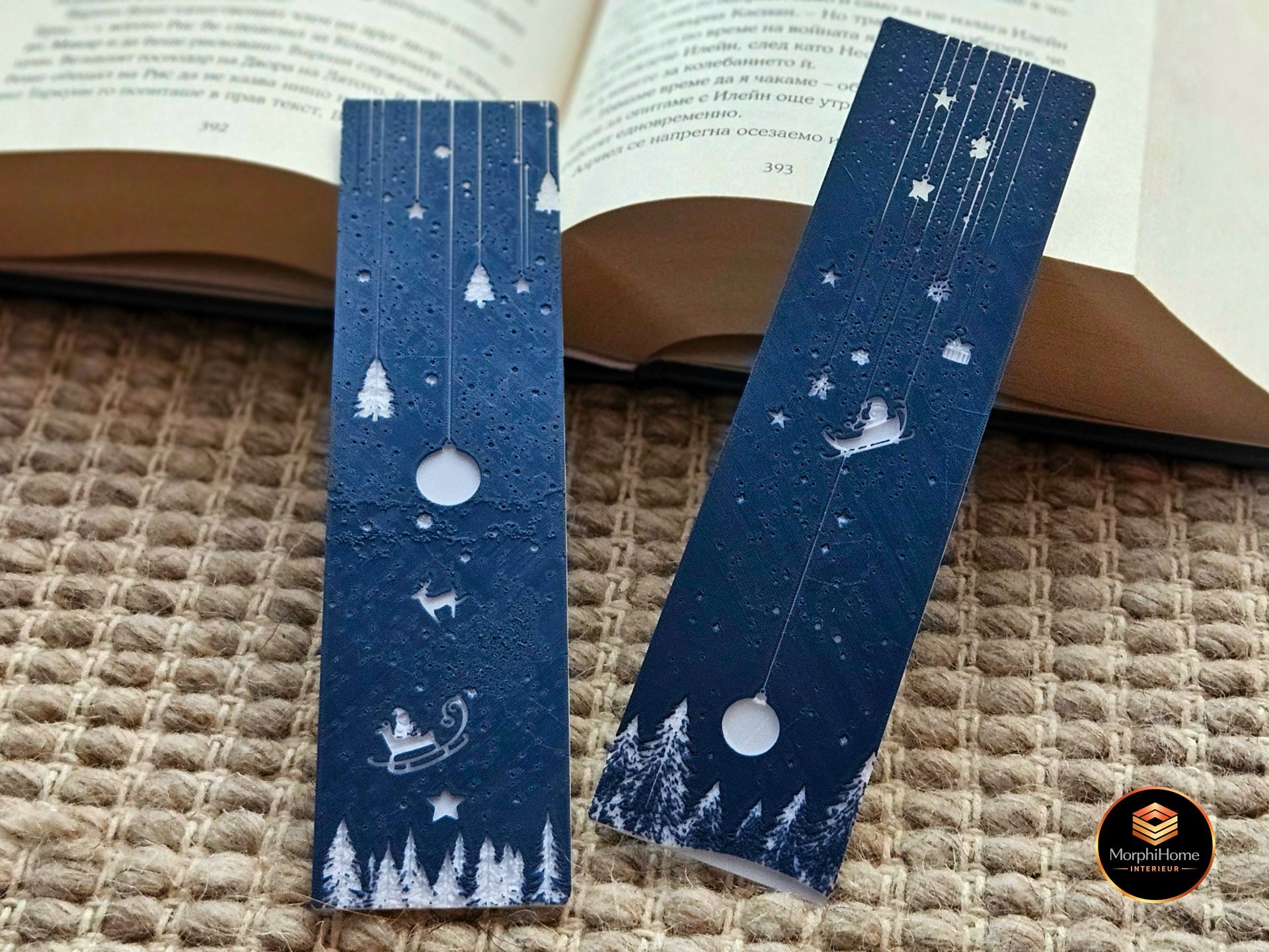 Winteravond - Christmas Set, boekenlegger van MorphiHome