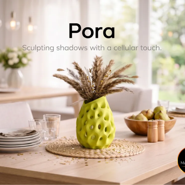 Pora Vaas van MorphiHome met logo rechtsonder - afbeelding 1