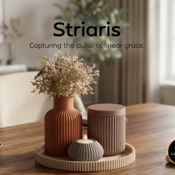 Striaris Decor Set van MorphiHome met logo rechtsonder - afbeelding 1