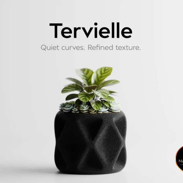 Tervielle Bloempot van MorphiHome met logo rechtsonder - afbeelding 1