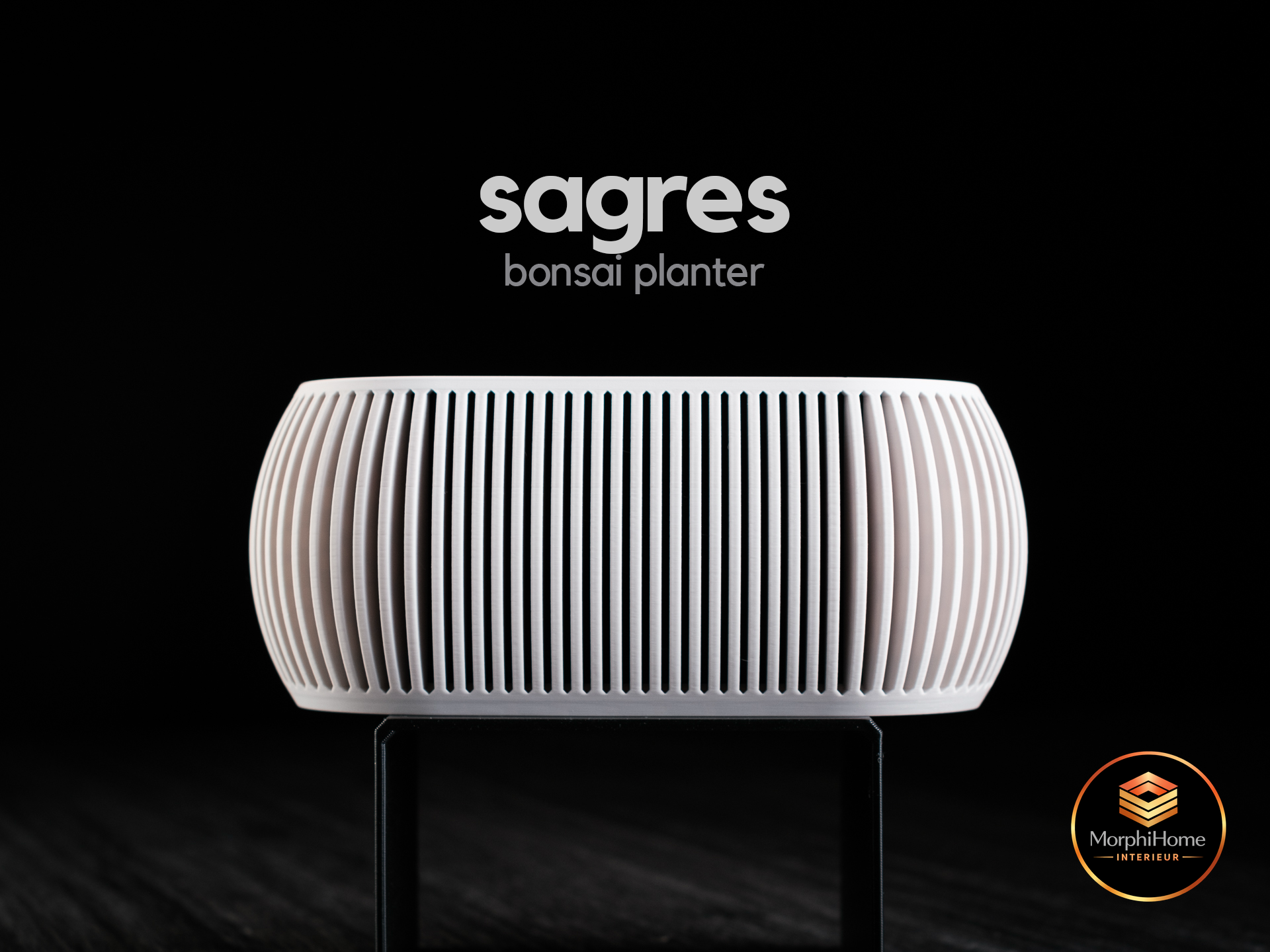 Sagres Bloempot van MorphiHome met logo rechtsonder - productfoto 1